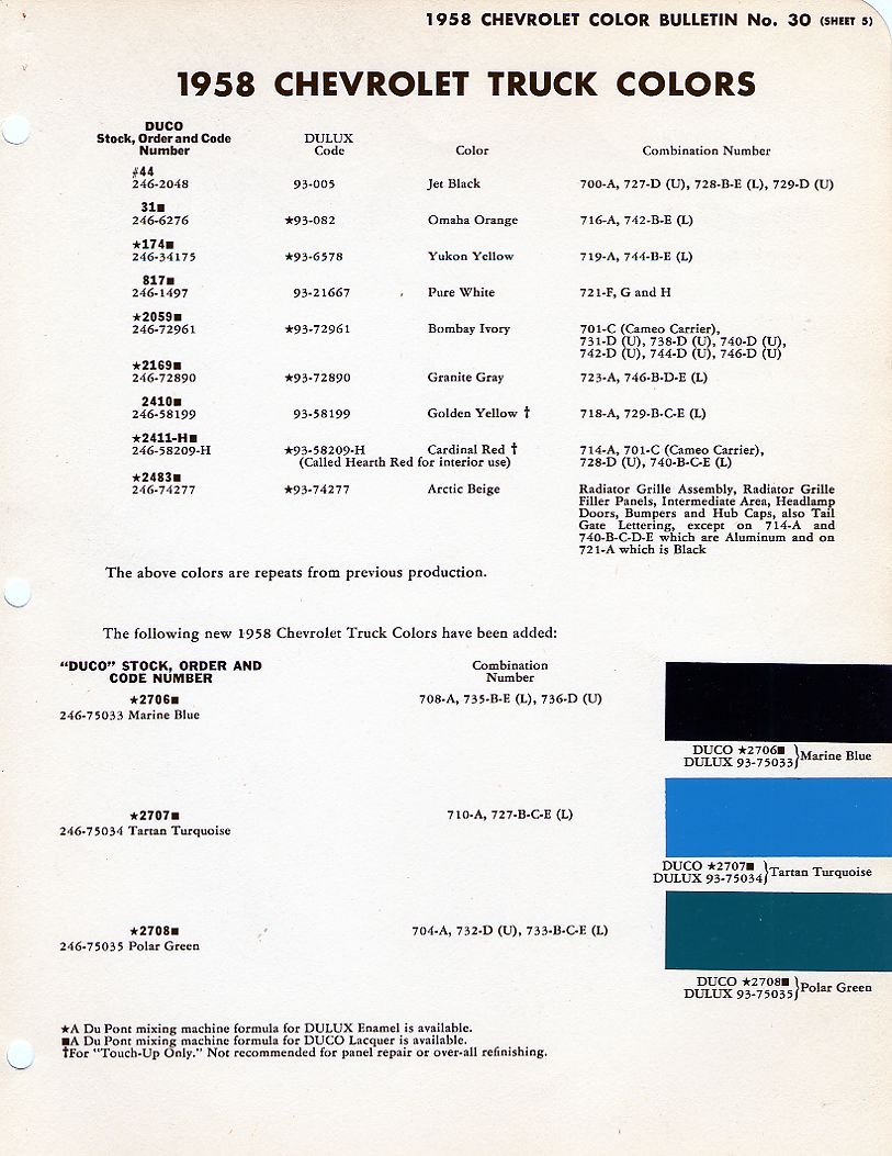 091958DupontB30S5 1958, sheet 5 (Truck 1)